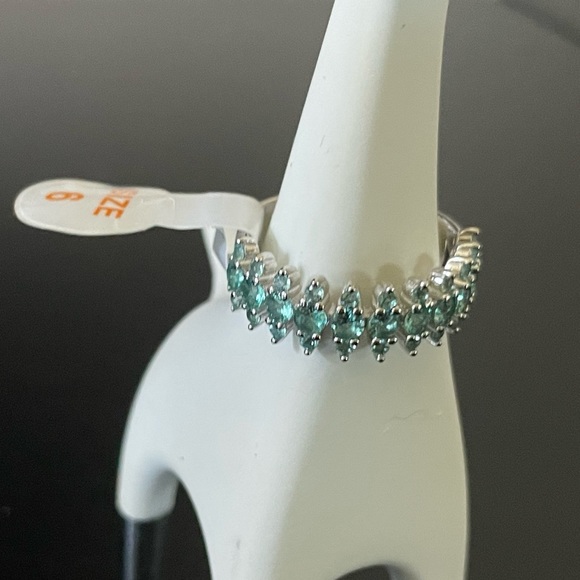 BP Paraiba Tourmaline Sterling Band (RBP 4624) - Picture 9 of 9